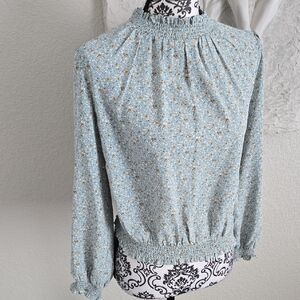 Chic Floral Print Women's Blouse